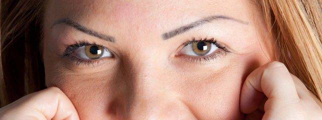 Optometrist, woman brow eyes in San Jose, CA