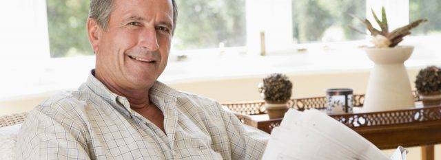 Eye doctor, senior man wearing scleral contact lenses in San Jose, CA